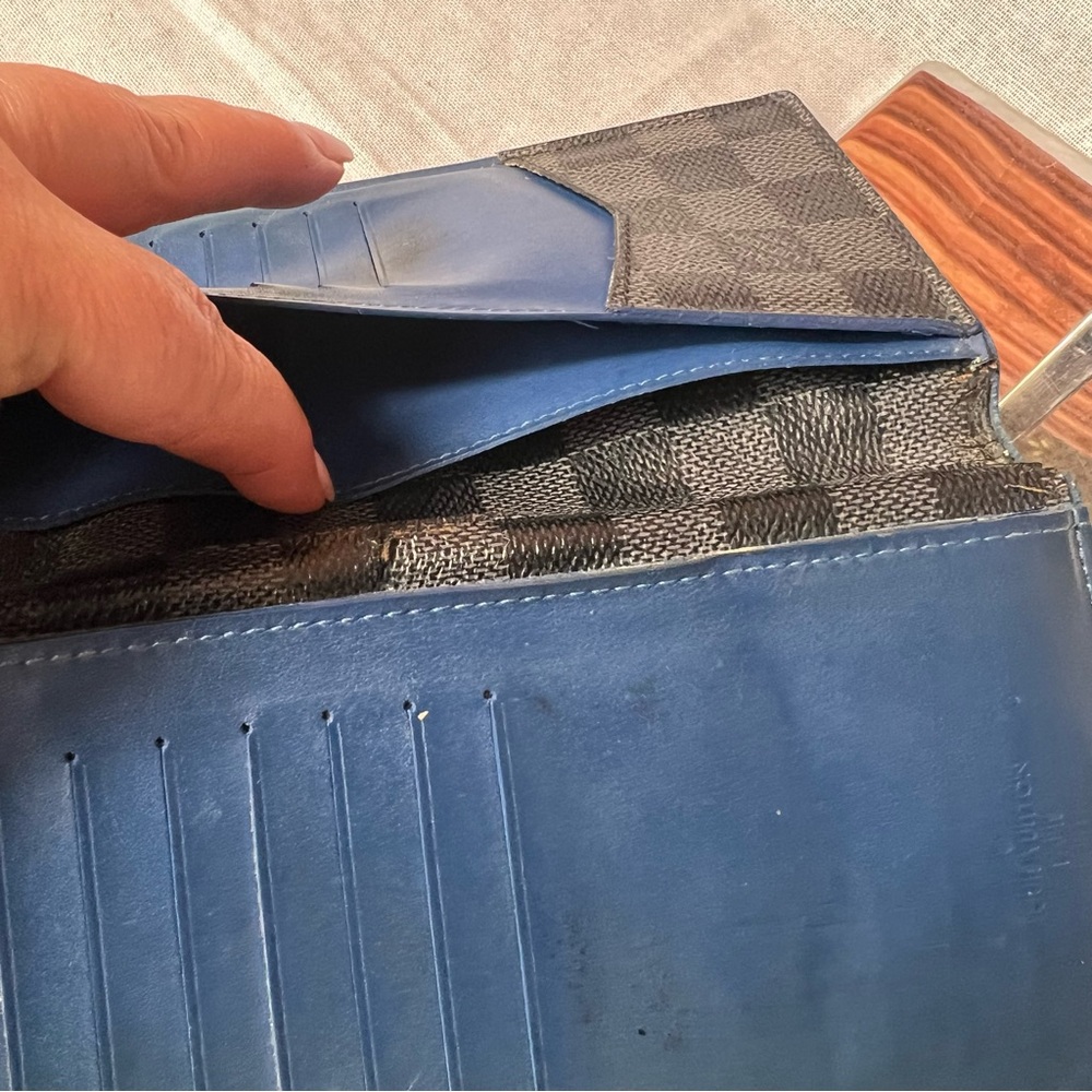 Louis Vuitton Checkered Long Black Wallet, Multiple Compartments and credit card - Picture 12 of 13